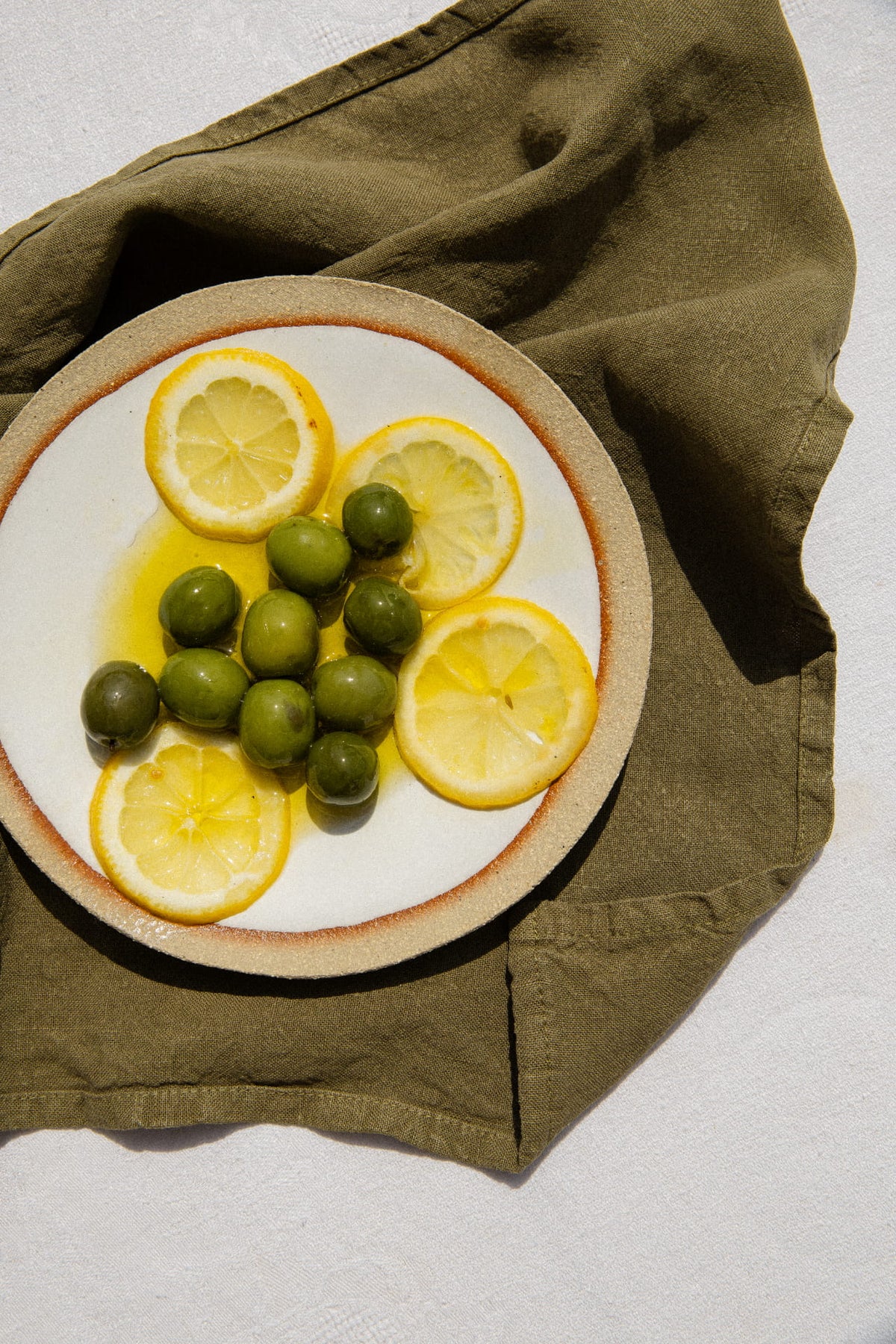 Huile d'olive extra vierge et citron