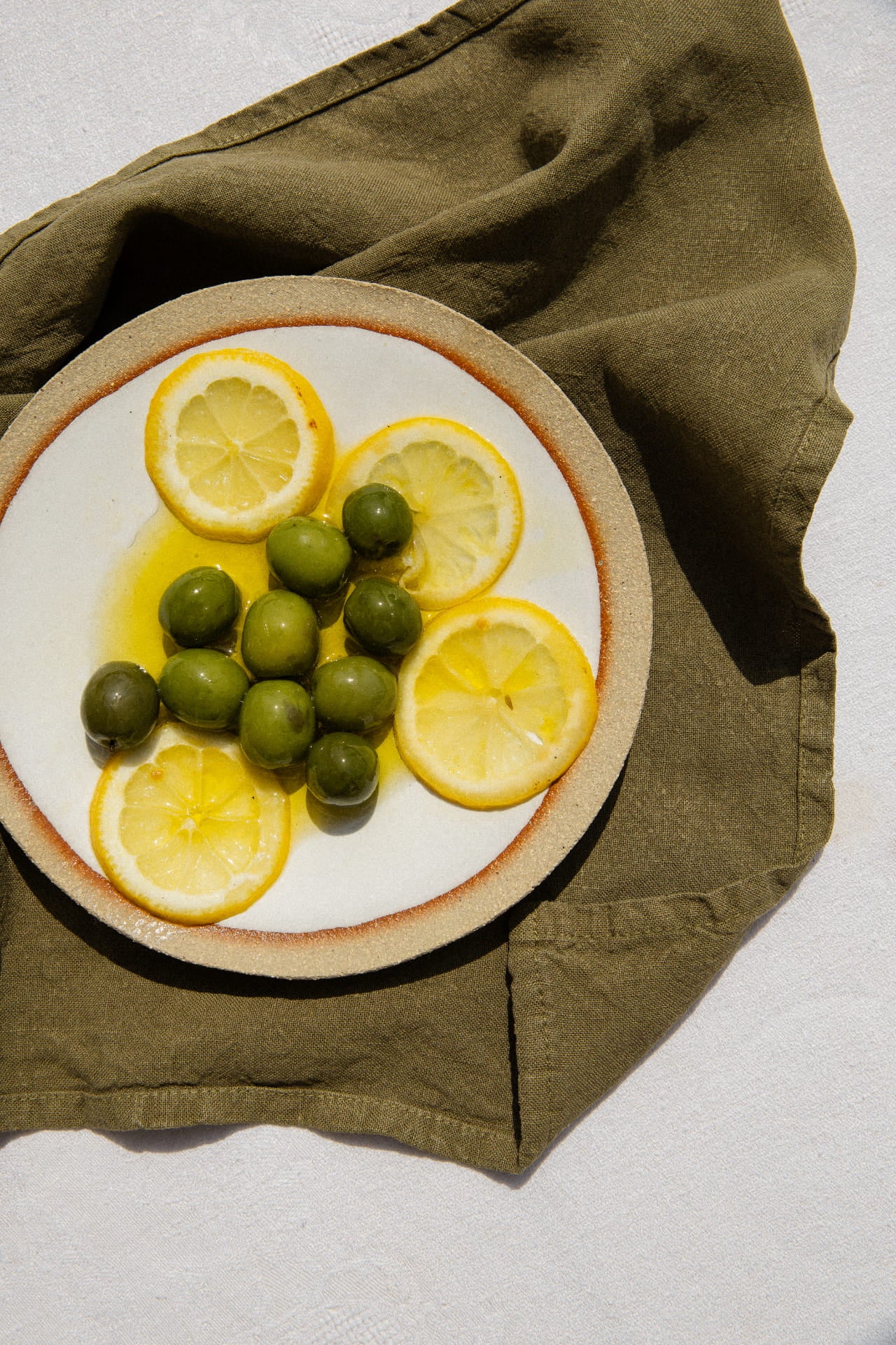 Huile d'olive extra vierge et citron